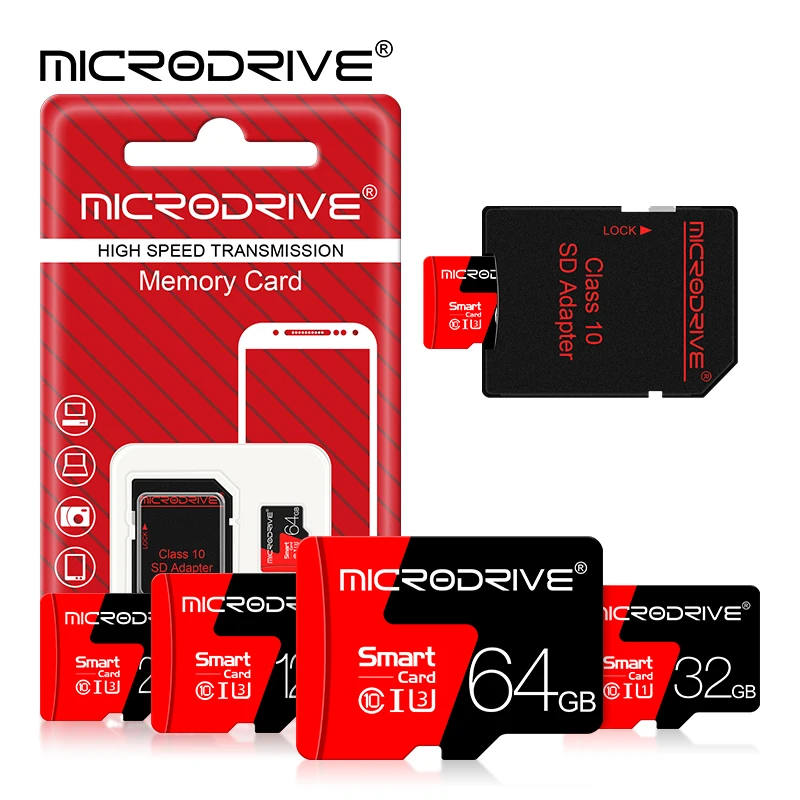 thumbnail image 1 of Tarjeta de memoria flash de 256 GB, 128 GB, V10, microtarjeta de memoria de 32 GB, 16 GB, 8 GB, tarjeta TF, 4K, clase 10, 64 GB, tarjeta mini SD U3 para teléfono, 1 of 5