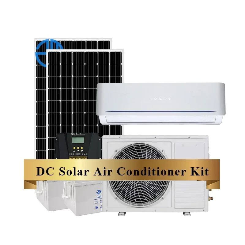 Air Conditioner48V DC Solar Air Conditioner For Home Solar Powered Conditioner Full DC Volt Inverter Minisplit 1 Ton 1.5Hp