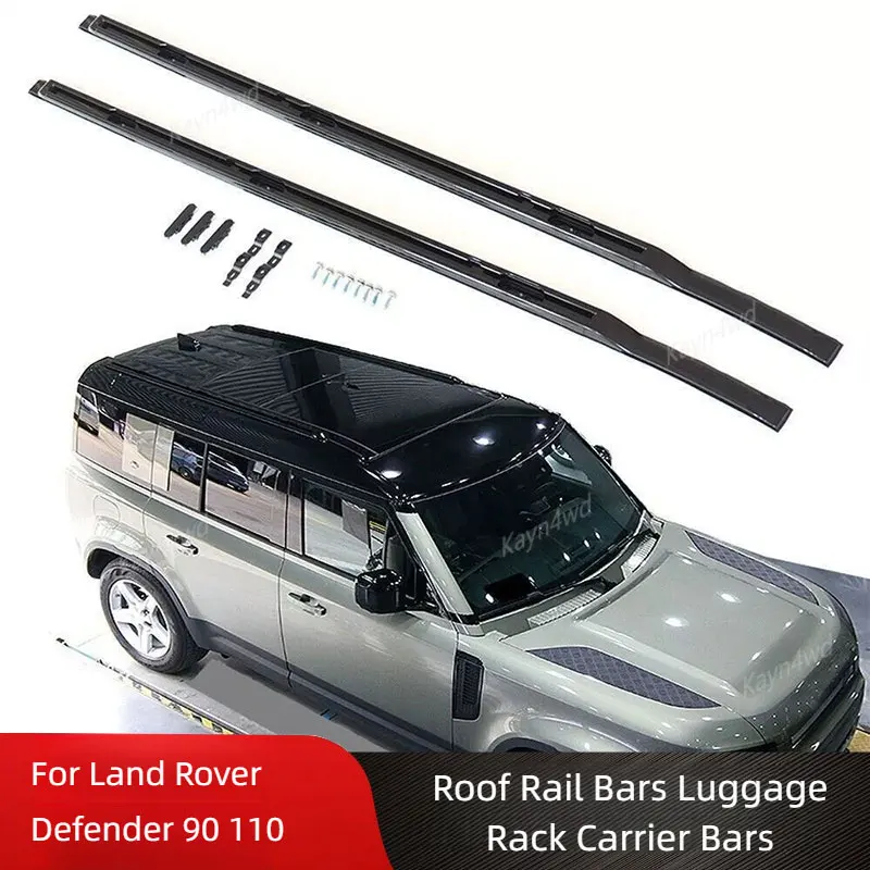 WSCDMCC Portapacchi per Land Rover Defender 110 L851 4D 2020 2021 2022 2023 2024, 2 Pezzi Alluminio Portapacchi Auto Tetto Barre Trasversali, Accessori Auto