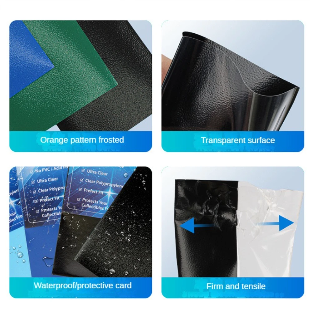 100 Pack Perfect Fit 66x91mm Card Sleeves for Double-Sleeving Trading Cards