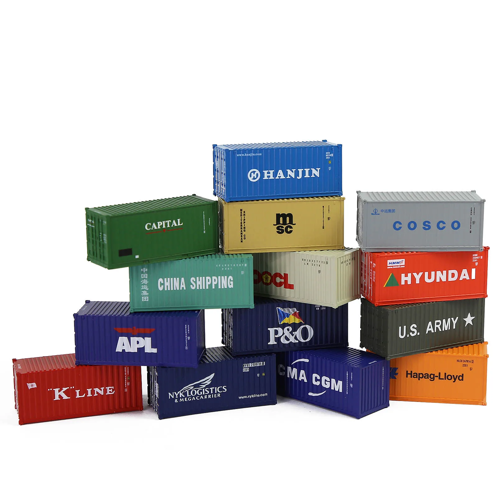 Evemodel 1 Unit N Scale 1:160 20' Container Shipping with Magnet 20ft Cargo Box C15007 5