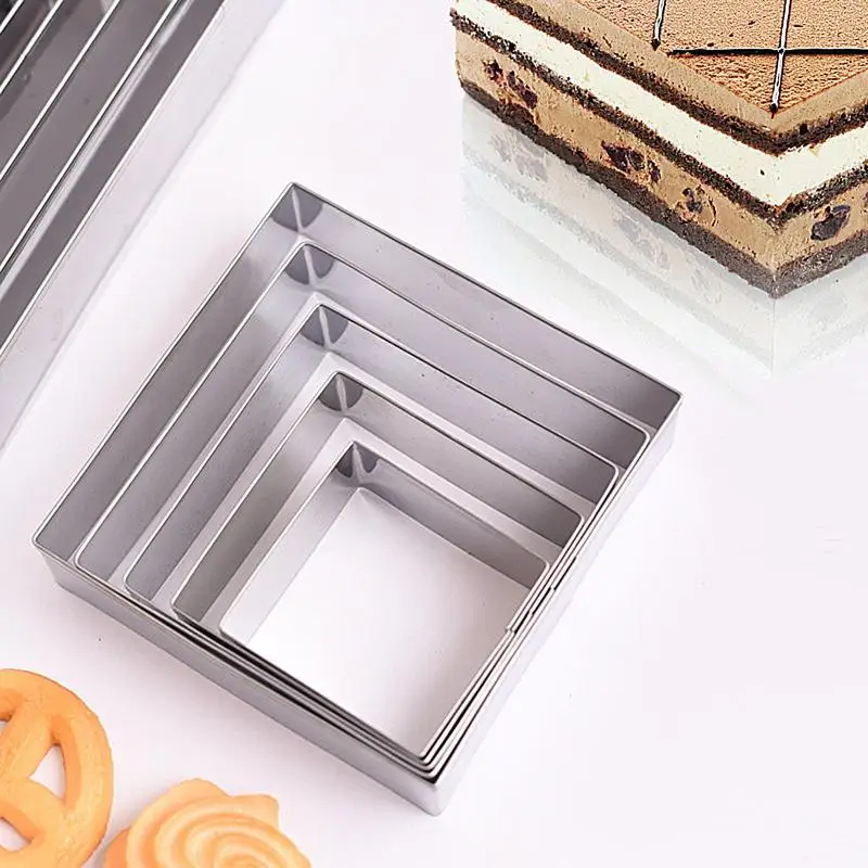 Cookie Cutter Set Square Mold Kit Multi-Functional Baking Tool For Making Cookies Soft Cakes And Pastries cookie cutter baking mold cookie mould cookie maker press kit