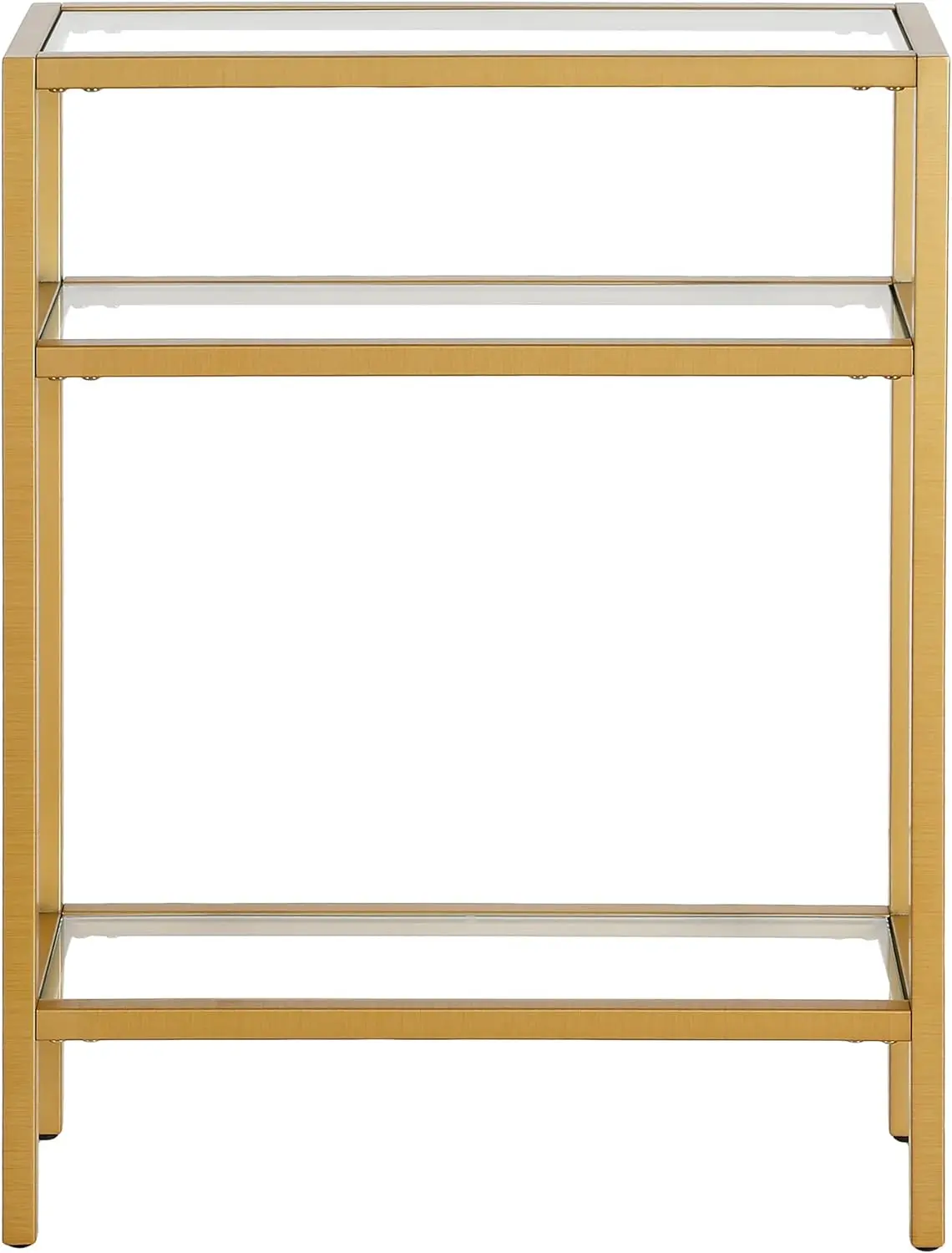 22" Wide Rectangular Console Table in Brass, Entryway Table, Accent Table for Living Room, Hallway 4