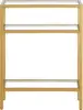 22" Wide Rectangular Console Table in Brass, Entryway Table, Accent Table for Living Room, Hallway 4