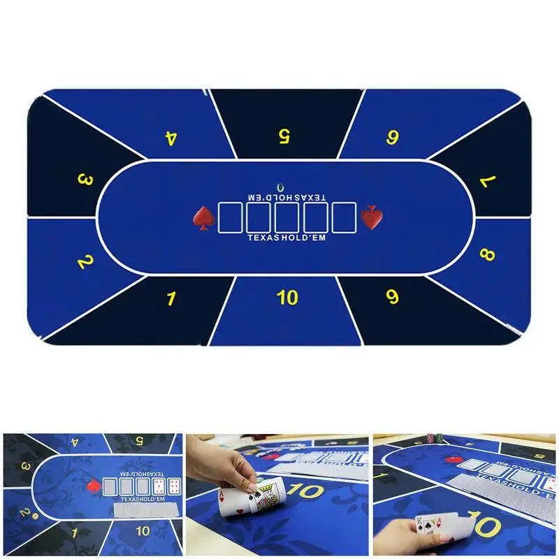 12mDeluxeSuedeRubberTexasHoldemPokersTableclothWithFlower