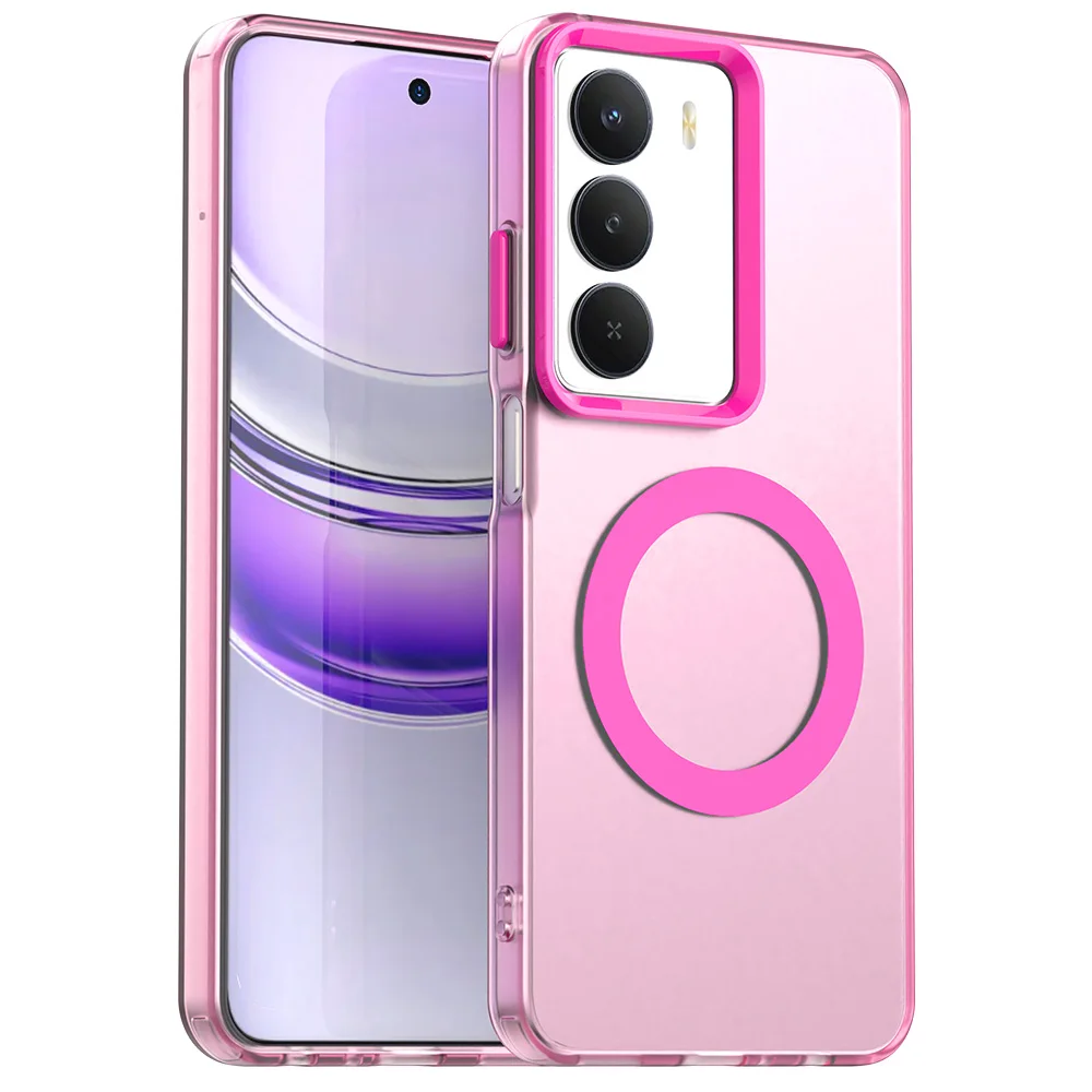Frosted Clear Slim Protective Magnetic Phone Case
