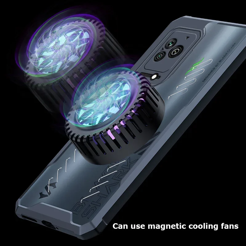 Til Xiaomi Black Shark 5 4s 4 RS Pro Trådløs Opladning Grafen Varmeafledning Bil Adsorption Bagside Transparent Hårdt Etui Shell_voghion.com