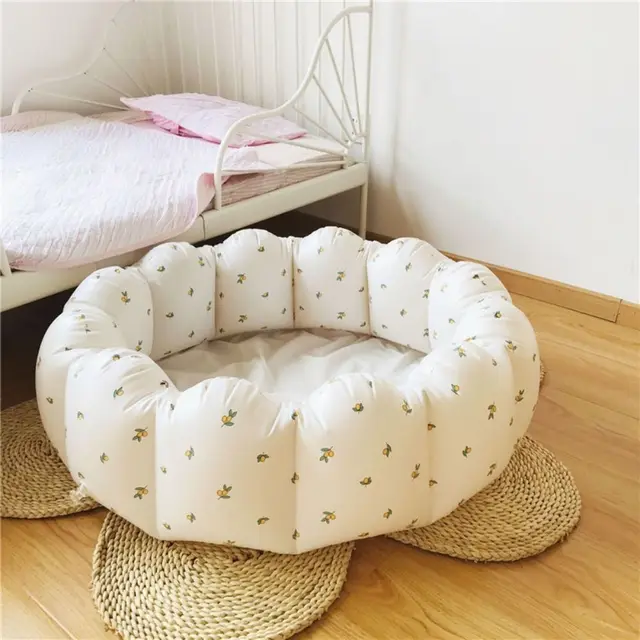 Splash Bear Inflatable Swimming Pool Olive Petal Shape Baby Ball Pit Fence Korean Style PVC Play Water Bathtub Bath Basin 2