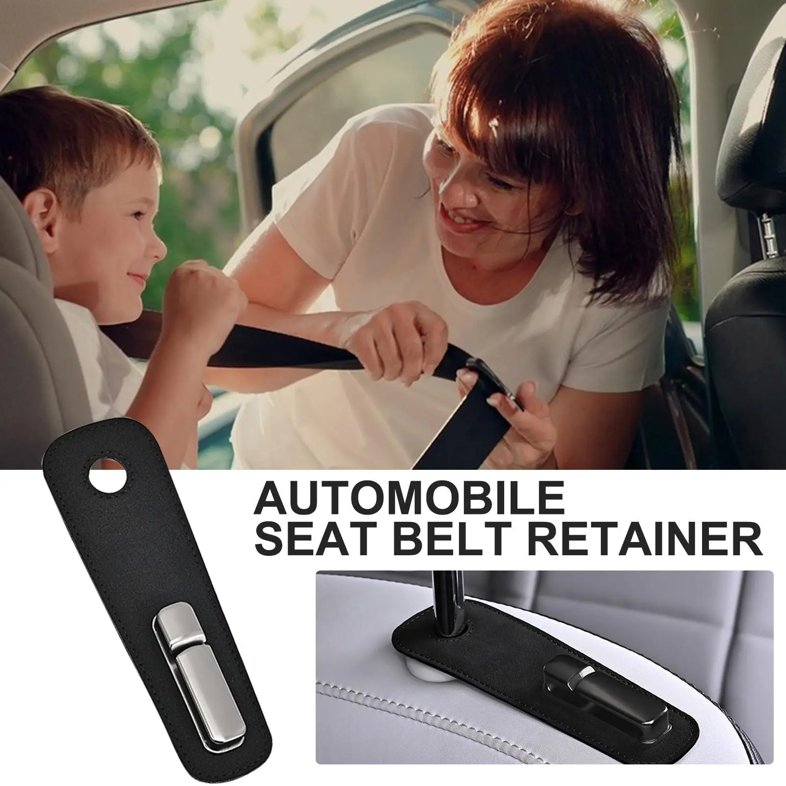 Seat Belt Retainer Seatbelt Limit Stopper for Seat Quick-Release Locking Tool Anti-Strangle Ergonomic Fixing Buckle for Vehicle