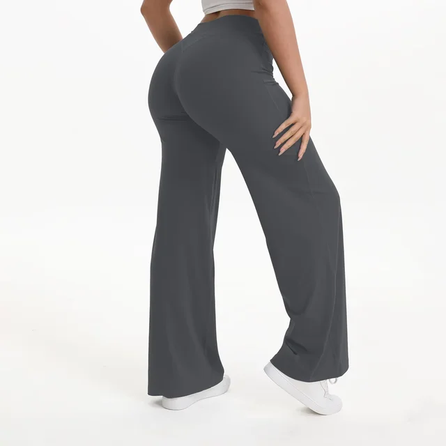 Pantalons de yoga à jambe droite SoftMotion NCLAGEN pour femmes, taille mi-haute, leggings de sport, sensation de peau nue, pantalons de sport pour la course à pied et le Pilates 3 Pantalons de yoga à jambe droite SoftMotion NCLAGEN pour femmes, taille mi-haute, leggings de sport, sensation de peau nue, pantalons de sport pour la course à pied et le Pilates 3
