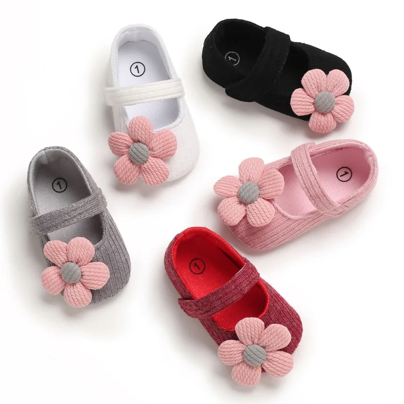 Cute Flower Baby Girl Shoes Soft Shoes Anti-slip First Walker for Newborn Spring Summer Infant Crib Shoes 0-12 Months 3