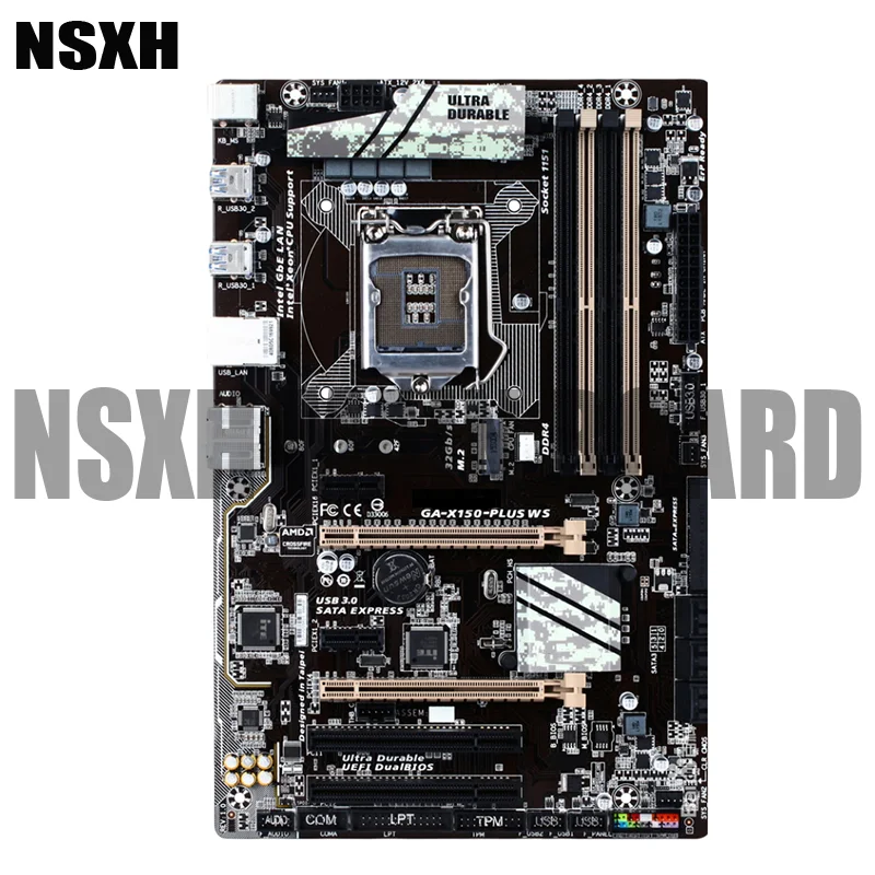 GA-X150M-PLUS WS  M-ATX κ, 100% ׽Ʈ Ϸ, 32GB LGA 1151 DDR4