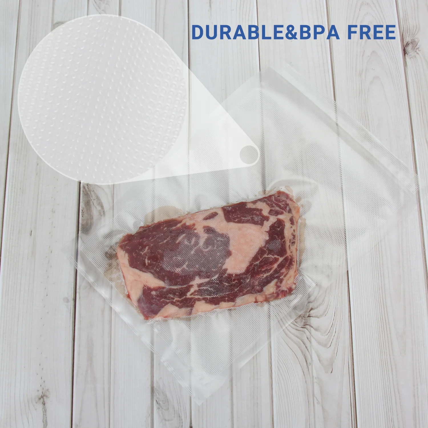 Vacuum Sealer Bags for Food Saver, Sous Vide Bags Food Storage Freezer Sealer Ba