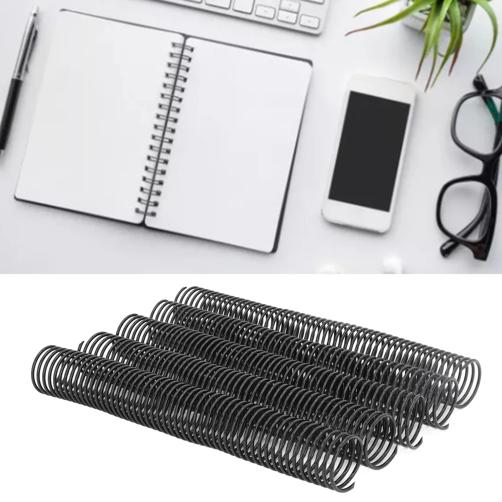 나선형 바인딩 코일 38mm 직경 48 루프 4:1 피치 310 매 용량 A4 용지 바인딩 스파이럴용 나선형 바인딩 스파인