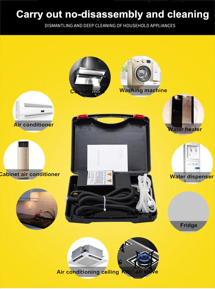 Description Picture 6 of itemMultifunction Steam Cleaner Machine High Temperature High Pressure Air Conditioner Range Hood Car Commercial Cleaning Tools