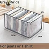 Jeans-9 grids Grey