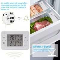 1 tow 2 Electronic Thermometer High Accuracy Refrigerator Freezer Temperature Monitor Wireless Temperature Sensor with Alarm 2