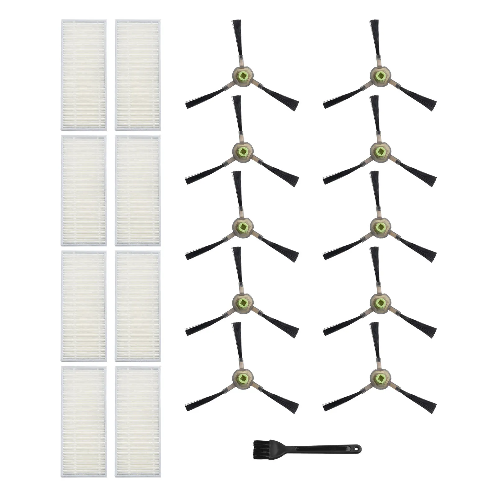 

19pcs/set Side Brush For OKP Life K2, K3, K4, K5 And For Lefant M210, M210S, M210B, M213 Vacuum Cleaner Part Side Brush Filters