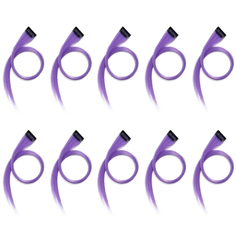 

10 шт., заколки для волос с радужной расцветкой