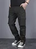 Mens Casual Jogger Pants Relaxed Fit Cargo Pants Drawstring Sweatpants Hiking Outdoor Twill Sport Pants 4