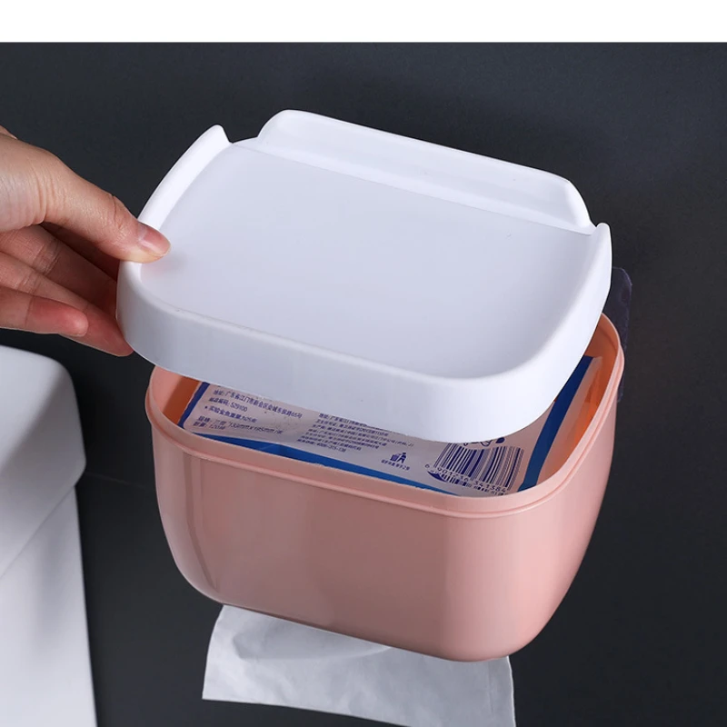 Waterproof Wall Mount Toilet Paper Holder Shelf Toilet Roll Paper Tube Storage Rack Storage Box Tray Rack Bathroom Supplies 4