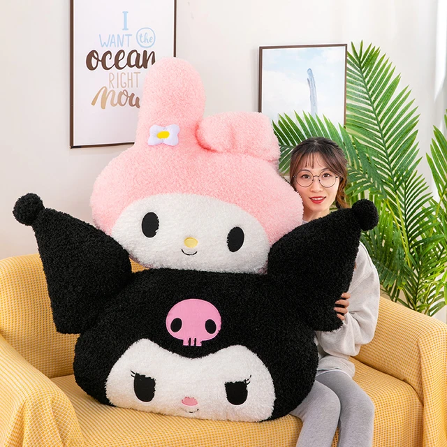 Oversized Hello Kitty Stuffed Animals Pillow Cushion Cute Cartoon Sanrio  Doll Sofa My Melody Present Kuromi Kawaii Plush Toys - AliExpress