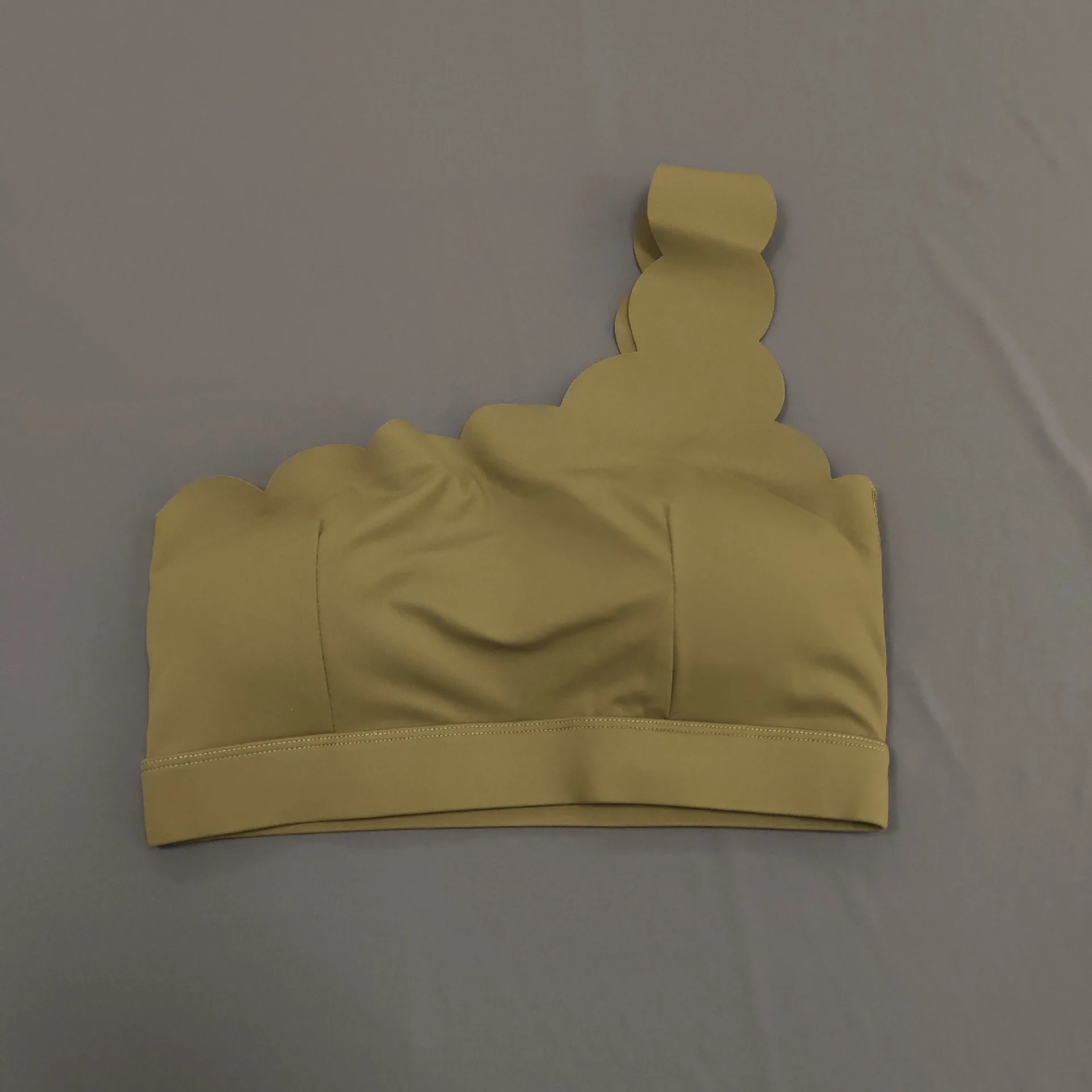 1pc Tops-OliveGreen