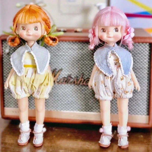 Adorable doll BJD Dolls 10cm OB11 Mini Toys Cute Surprise Face Clothes
