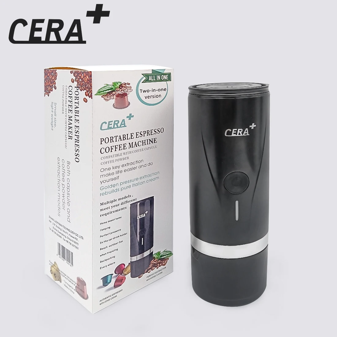 

New Automatic Portable Capsule Coffee Machine Professional Street Instant Coffee Processor Three Models Available