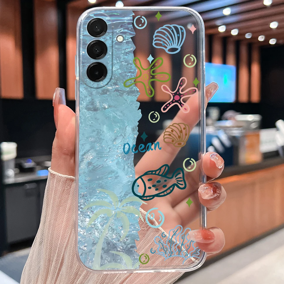 Pretty Macaron Cartoon Clear Soft TPU Silicone Shockproof Phone Case