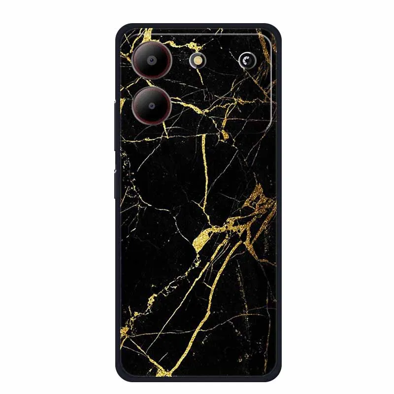 Marble TPU Soft Silicone Back Cover - Colorful Phone Case