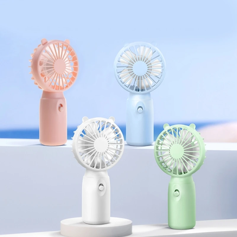 Travel Portable Fan Handheld Mini Fan AA-Battery Powered Super Mute Cooling Fan images - 6