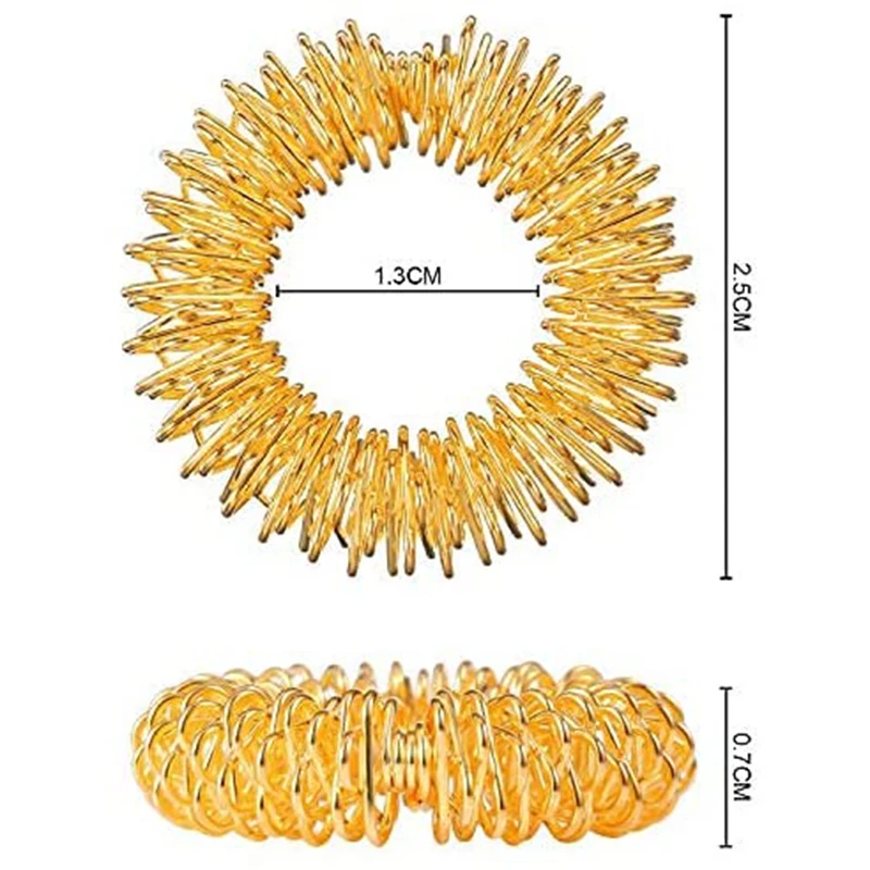Spiky Sensory Decompression Toys Finger Rings Acupressure Ring Stress Relief Anxiety Relief Finger Toys For Adult Kids 3