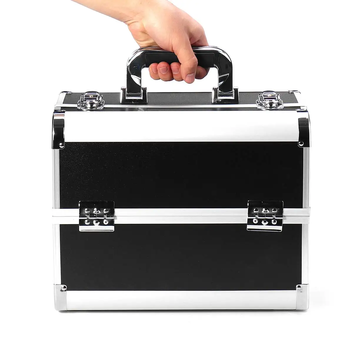 Aluminium Hard Make Up Travel Storage Box Cosmetic Beauty Vanity Case  Organiser