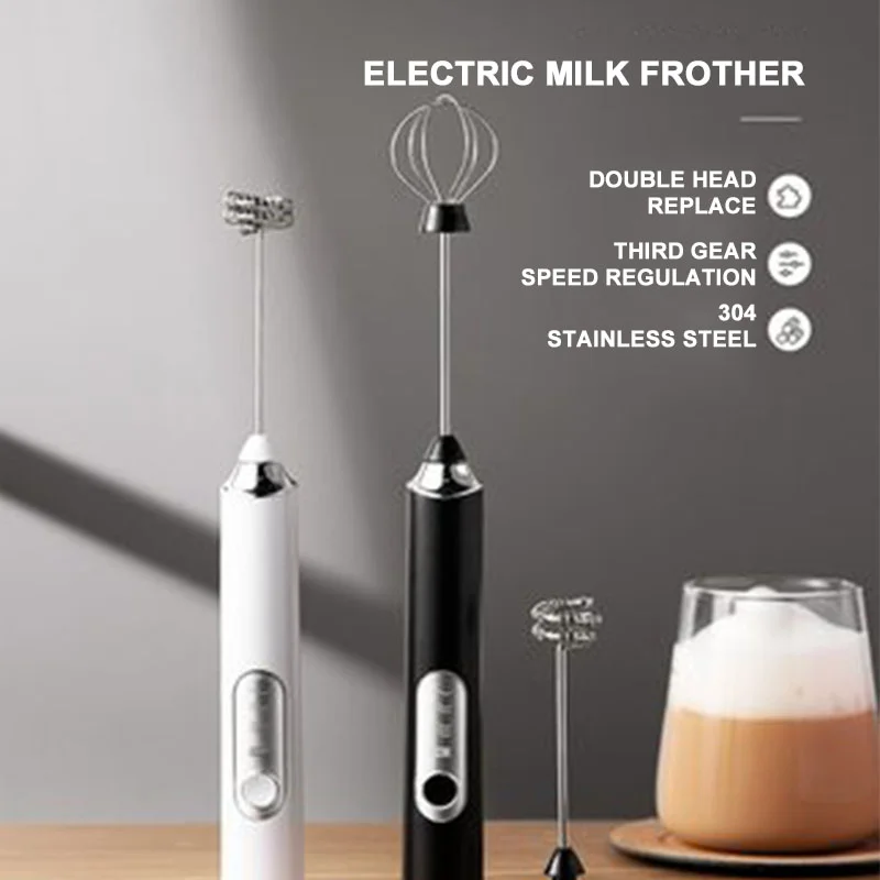 Wireless Electric Milk Frother Whisk Egg Beater USB Rechargeable Handheld  Coffee Blender Milk Shaker Mixer Foamer Food Blender - AliExpress