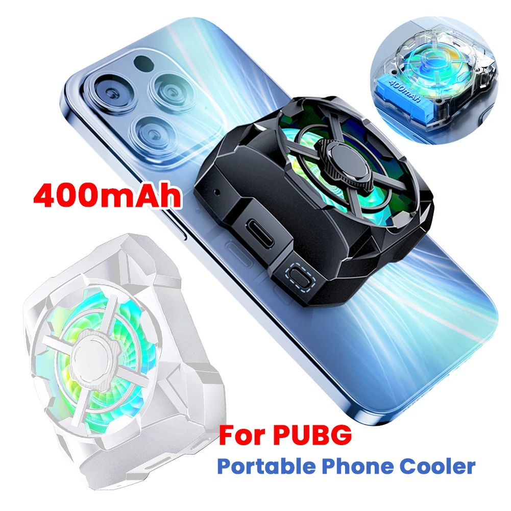 Rechargeable Wireless Magnetic Mobile Phone Radiator with Adjustable Silent Cooling & Blue Light