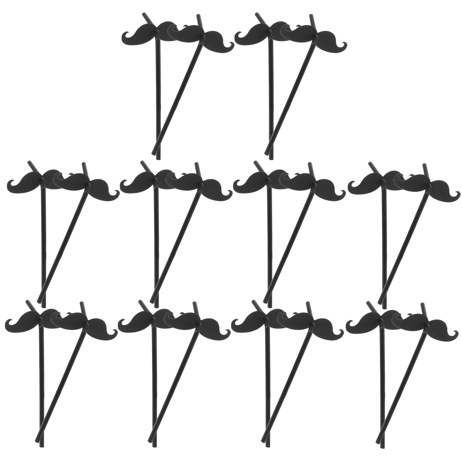 20 Pcs Straw Topper Straws Reusable Garnish Drinking Prop Smoothie Decorations Tableware Decorative Christmas Decorate