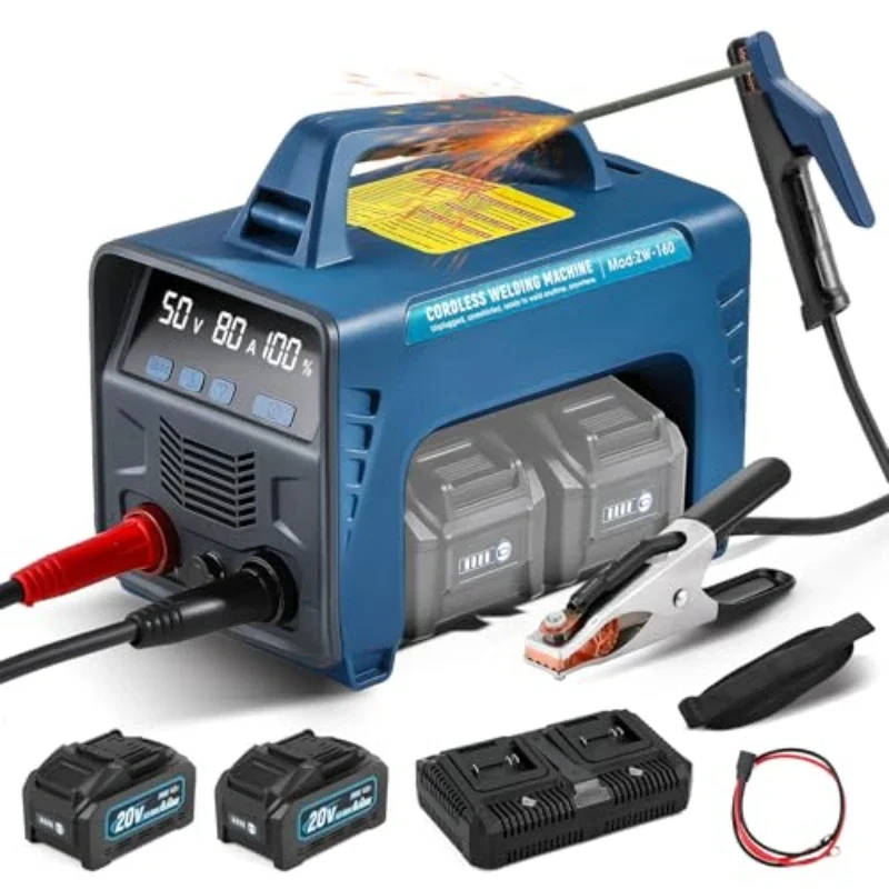 Portable Cordless Battery Powered MMA MIG ARC Stick 60A DC Welding ...