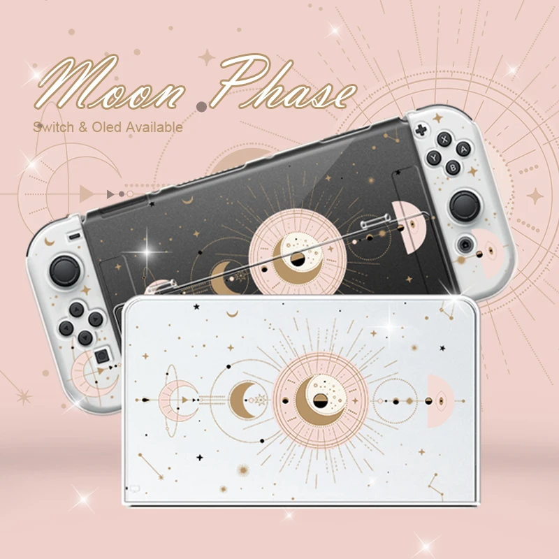 Funda-nintendo-switch-oled-capa-caso-transparente-branco-lua-fase ...