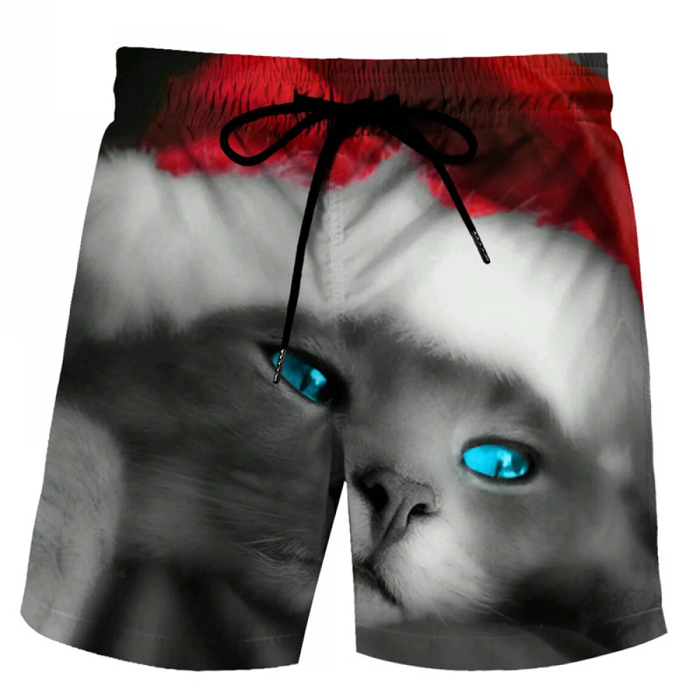 thumbnail image 1 of Pantalones de playa navideños para hombre, bañadores de secado rápido con forro de malla, pantalones cortos de tabla de verano para hombre, bañadores, calzoncillos, pantalones de gimnasio, 1 of 5