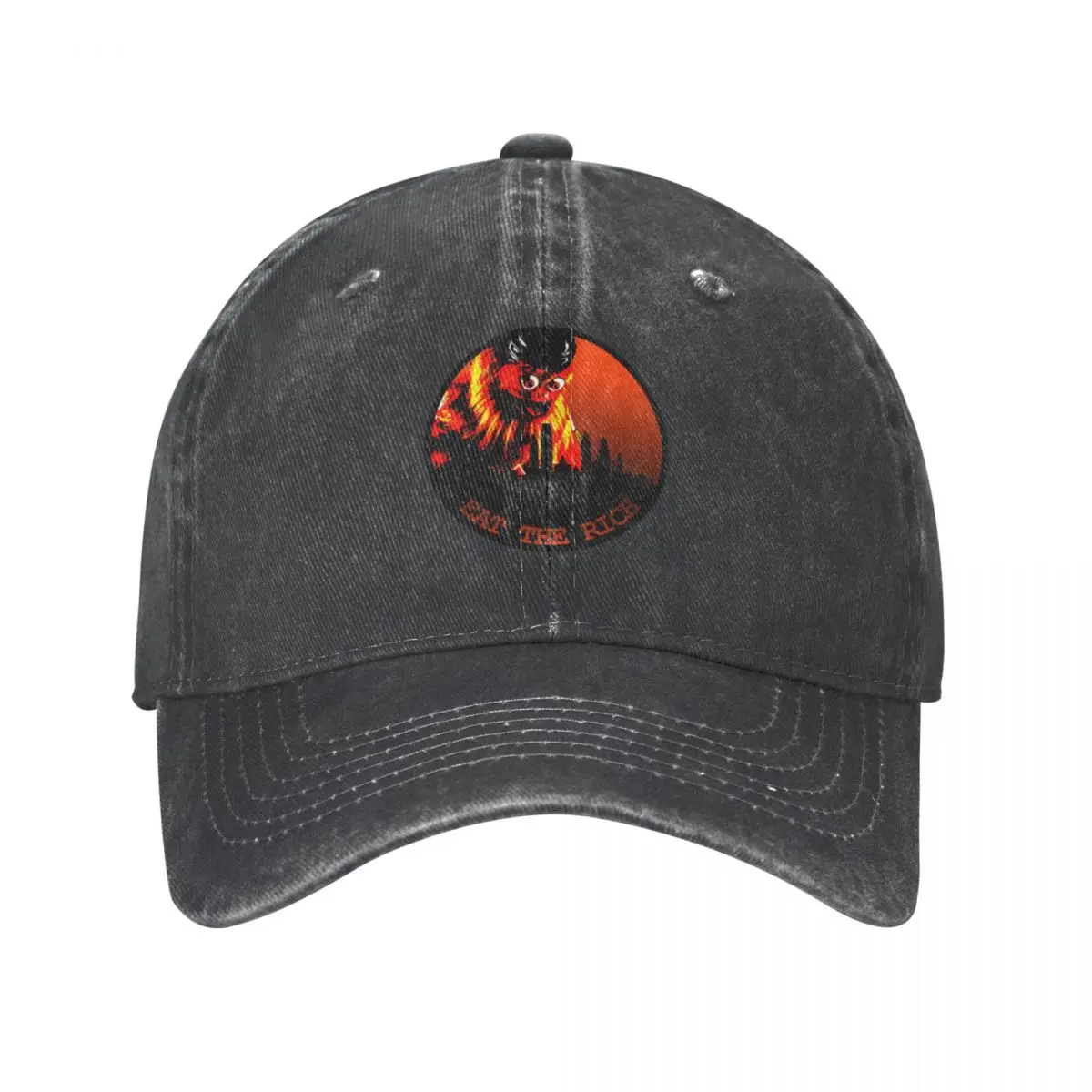 

Gritty Eats the Rich Baseball Cap New Hat New In The Hat Luxury Woman Hat Men'S