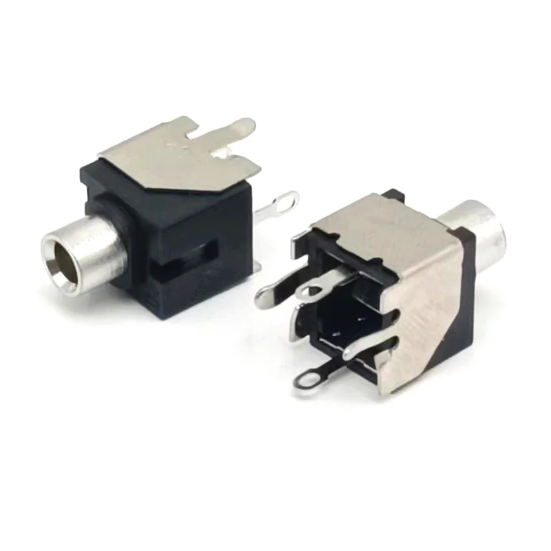 3.5mm audio socket PJ-301B Metal bracket Headphone socket 4-pin metal PJ301 Vertical connector