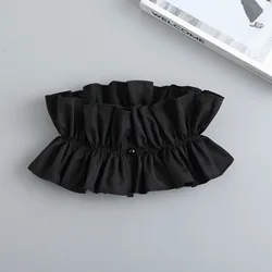 Vintage Lace Ruffled Detachable Collar (Black)