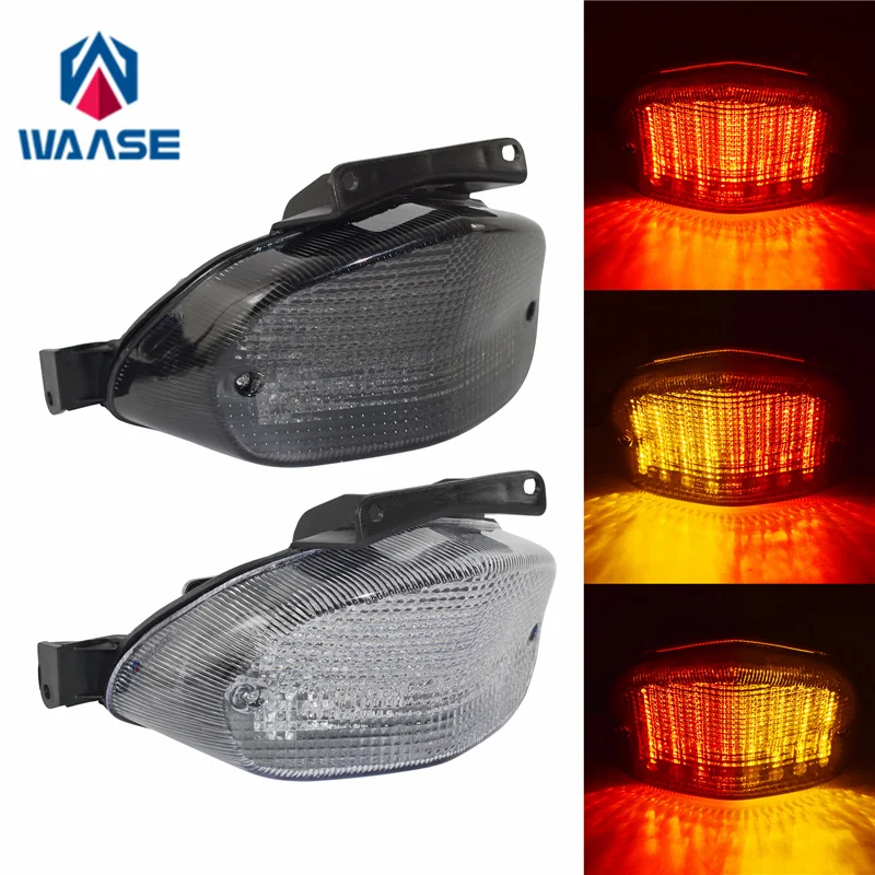 

waase E-Marked Rear Tail Brake Turn Signals Integrated Led Light Smoke For 2000 2001 2002 2003 SUZUKI GSXR750 GSXR GSX-R 750