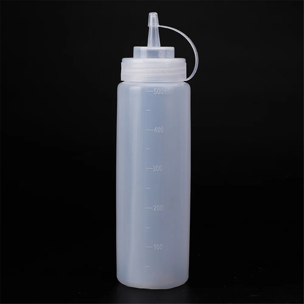 1PC 240/450/500/680ml Squeeze Bottle Squeezable Bottle With Leak-Proof For Kitchen Salad Sauce Squeeze Bottle Kitchen Tools