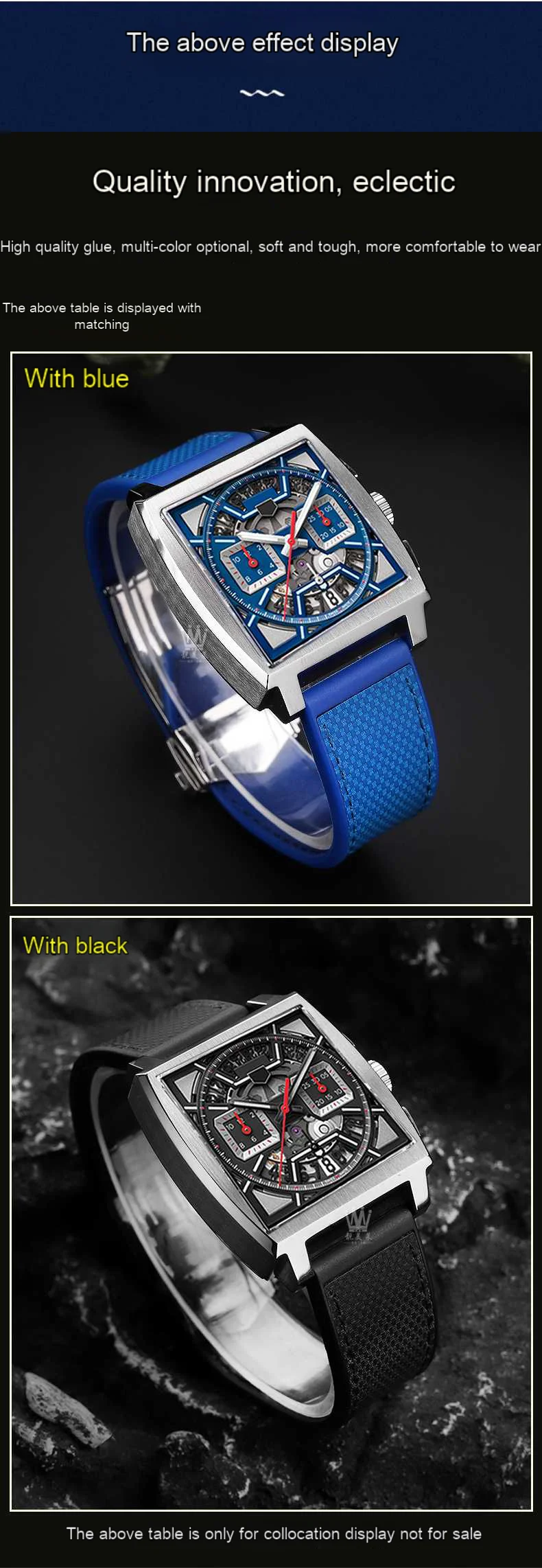 Rubber Silicone Watch Band 22mm for TAG Strap Heuer Monaco Speed Series CBL2184 CBL2183 Sports Waterproof Bracelet Watchband