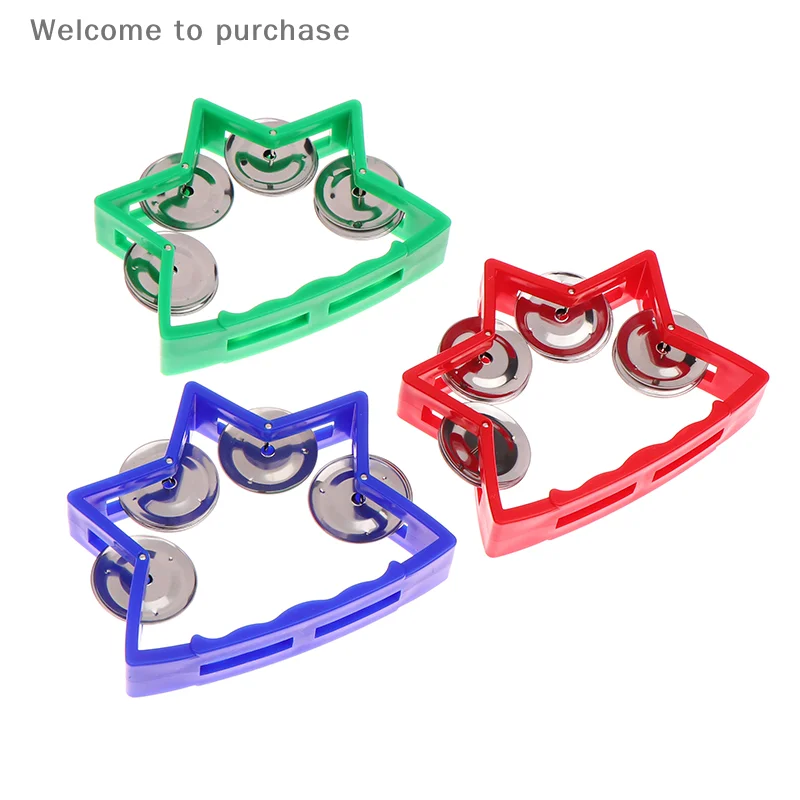 Shaking Bells Tambourine Toys Kindergarten Hand Bells Toys Music Percussion Instruments