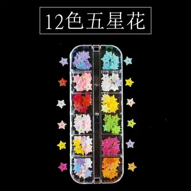 Holographic Butterfly  Heart Multi Shape  Laser Symphony Butterfly Sequins 3D Colorful Sequins Manicure  Nail Art Decoration A006