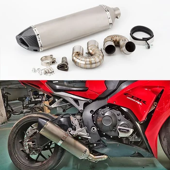 Motorcycle Exhaust Muffler Middle Link Pipe For Honda CBR1000RR CBR 1000RR 2008-2016 Slip-on CBR1000RR exhaust cbr1000rr muffler