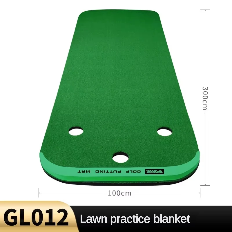 PGM Indoor Golf Putting Green Home Portable Golf Putter Trainer Mini Practice Mat Green Exercises Blanket Golfing Training Aids